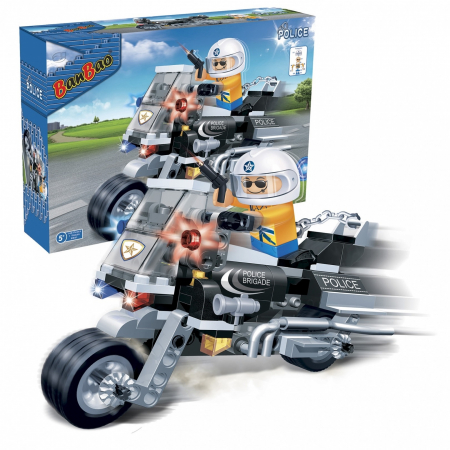 JOCURI &amp; GADGETURI - Set constructie Motocicleta politie, Banbao 1|Set constructie Motocicleta politie, Banbao|Set constructie Motocicleta politie, Banbao 3|Set constructie Motocicleta politie, Banbao 2|Set constructie Motocicleta politie, Banbao 4