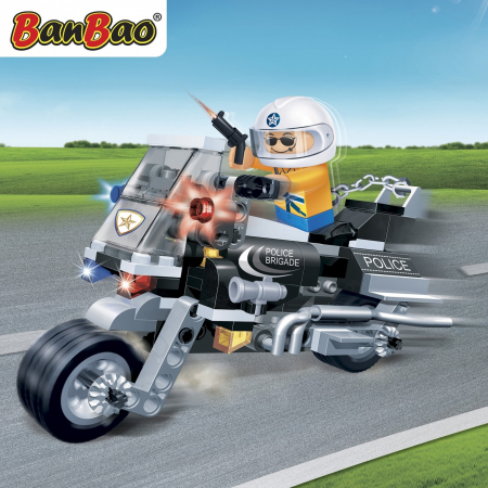 Set constructie Motocicleta politie, Banbao 1|Set constructie Motocicleta politie, Banbao|Set constructie Motocicleta politie, Banbao 3|Set constructie Motocicleta politie, Banbao 2|Set constructie Motocicleta politie, Banbao 4 [3]