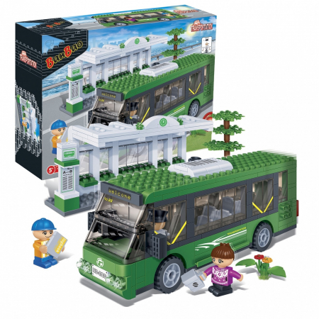 JOCURI &amp; GADGETURI - Set constructie Autobuz, BanBao 1|Set constructie Autobuz, BanBao|Set constructie Autobuz, BanBao 2