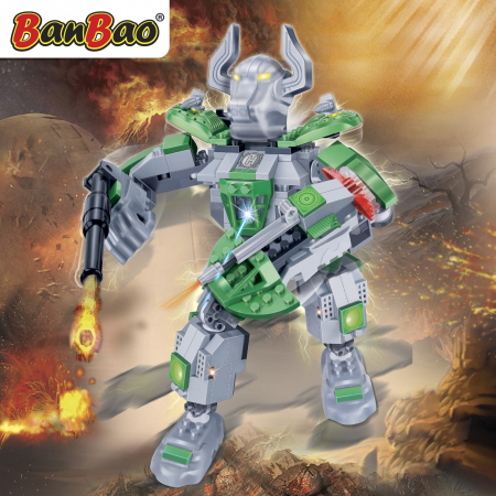 Robot verde cu lumini|set constructie robot verde cu led|Robot verde cu lumini 2|Robot verde cu lumini 1 [3]