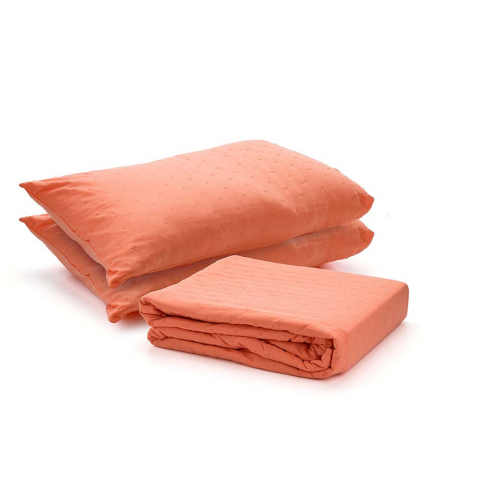 Set Cuvertura 220x240 cu 2 Fete de Perna 50x70, Orange [1]