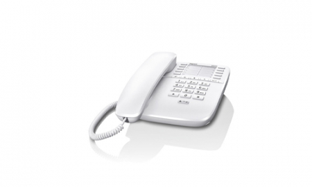 Telefoane Fixe - Telefon fix cu fir DA510, Alb, Hands-free, Apelare rapida, Agenda 1|Telefon fix cu fir DA510, Alb, Hands-free, Apelare rapida, Agenda