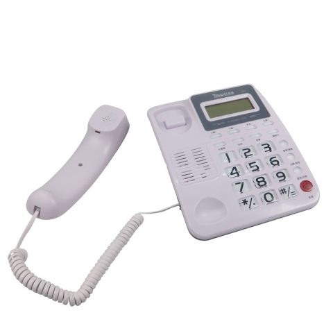 Telefon fix cu fir Poro 124 cu ID apelant [0]