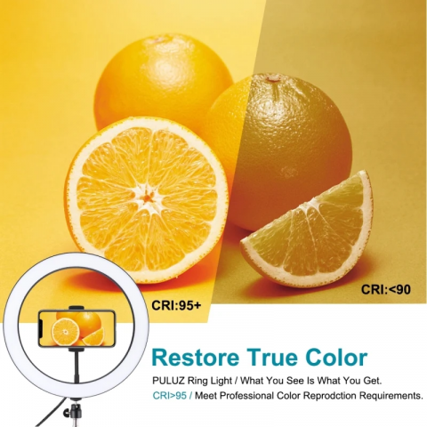 Trepied Reglabil cu 3 Suporturi și Ring Light LED [5]