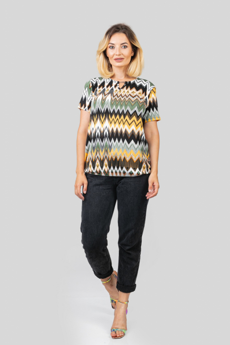 Bluza cu imprimeuri zig-zag [4]