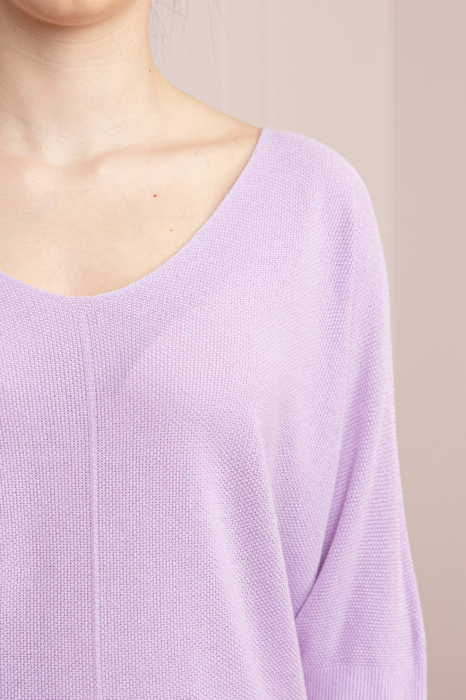 Bluza lila cu maneci liliac [2]