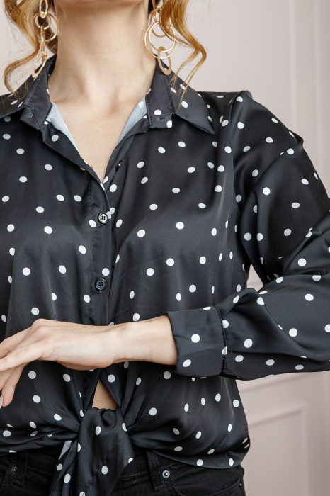 Camasa neagra cu buline albe [2]