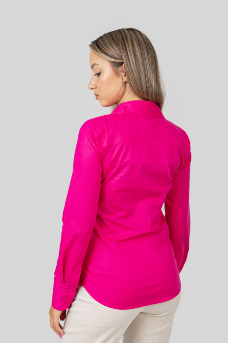 Camasa office ciclam cu nasturi [3]