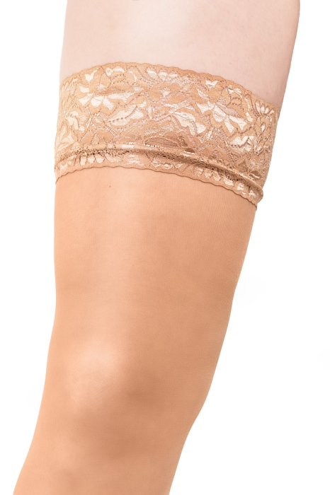 Ciorapi cu banza adeziva Fiore Milena Sensual Light Natural 20 DEN [3]