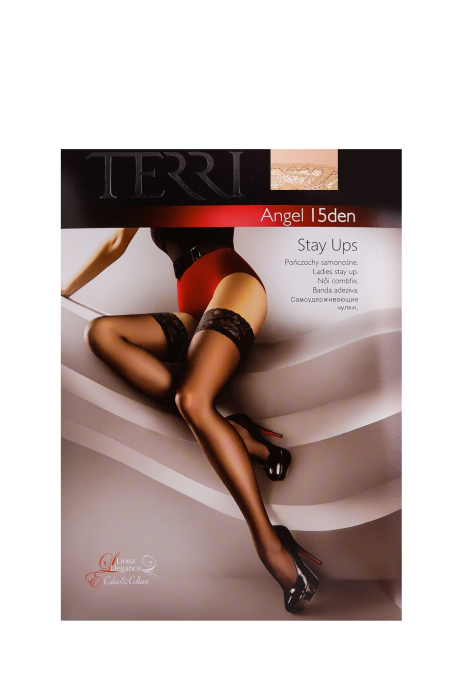 Ciorapi cu banza adeziva Terri Angel Natural 15 DEN [4]