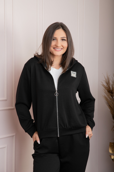 Compleu dama casual-sport negru cu gluga Josie [2]