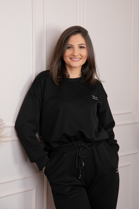 Compleu dama casual-sport negru cu pantaloni Leanne [3]