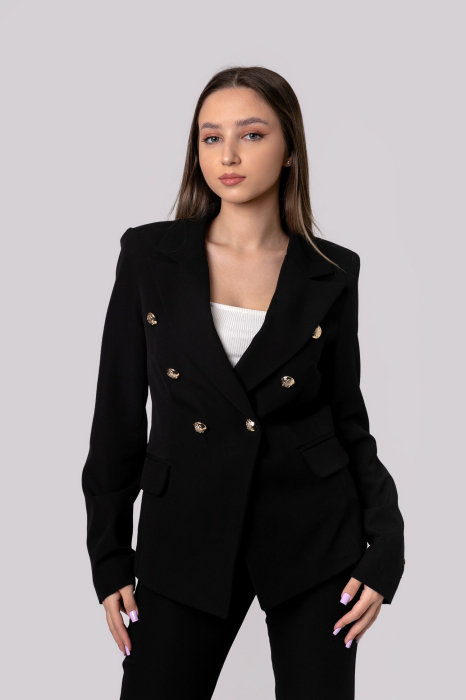 Compleu negru cu sacou si pantaloni [3]