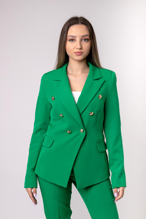 Compleu verde cu sacou si pantaloni [3]