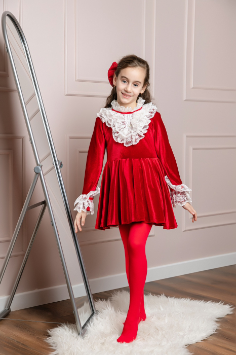 Dres fetite Terri Calenta Red 40 DEN [2]