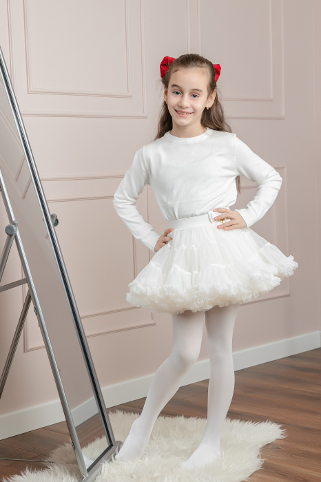 Dres fetite Terri Calenta White 40 DEN [2]