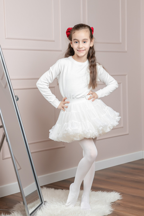 Dres fetite Terri Mimi White Pisicute 40 DEN [2]