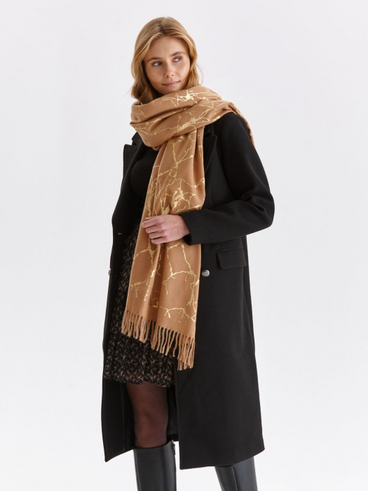 Fusta neagra cu volane si imprimeu floral [5]