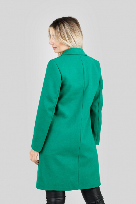 Palton elegant verde cu un nasture [3]