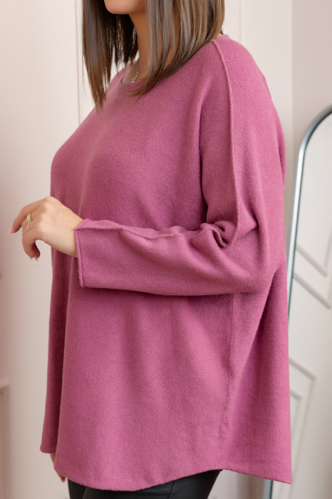 Pulover lejer Bailey cu maneci fluture - Roz [2]