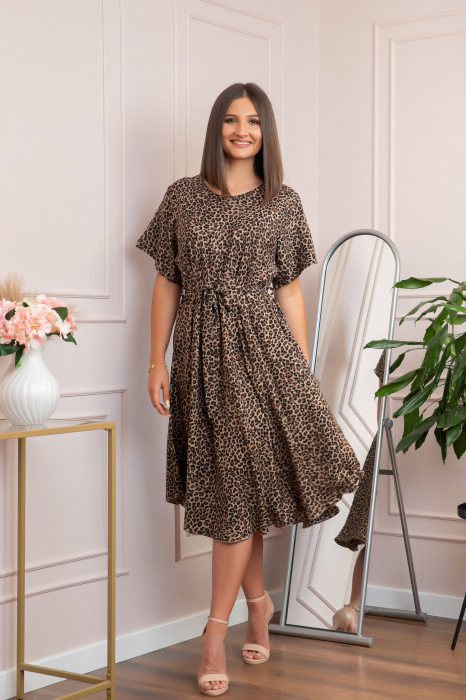 Rochie eleganta Jade cu animal print - Zanzibar Spice [3]