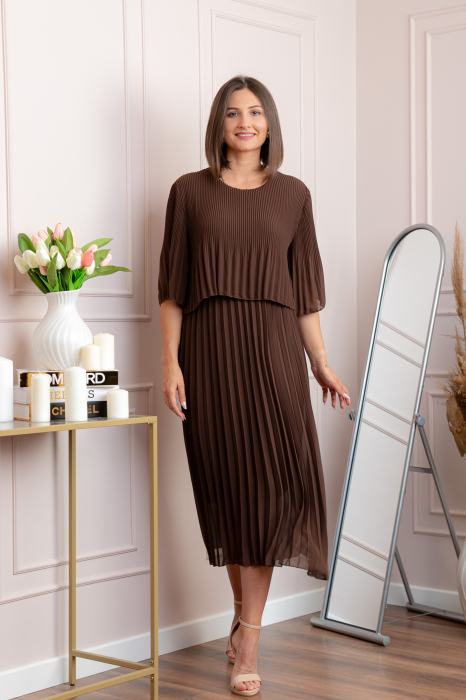 Rochie eleganta plisata Arielle - Maro [3]
