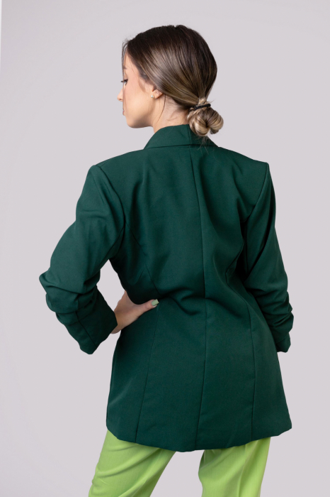 Sacou verde cu maneci incretite [4]