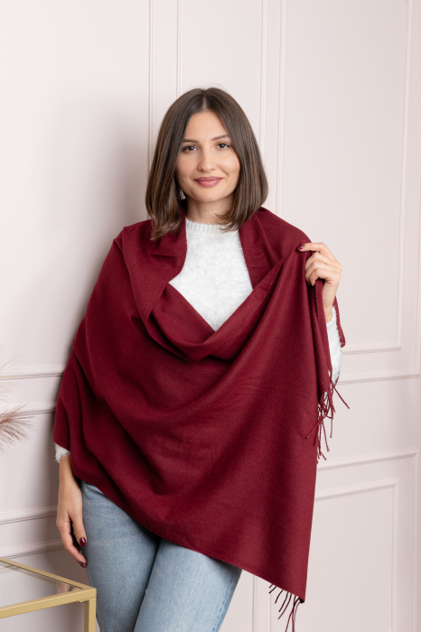 Sal dama bordo cu franjuri Farrah [3]