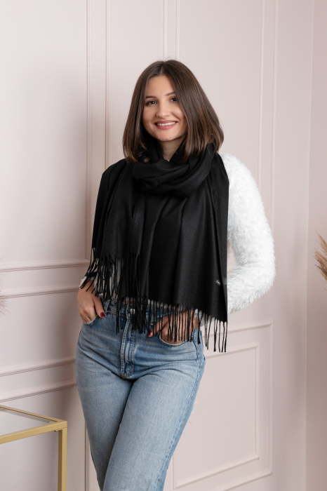 Sal dama negru cu franjuri Farrah [2]