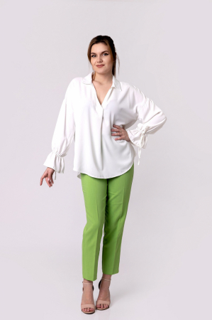 Bluza alba vaporoasa cu maneci clopot [3]