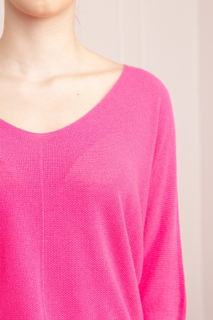 Bluza ciclam cu maneci liliac [1]