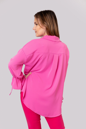 Bluza roz vaporoasa cu maneci clopot [2]