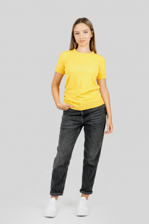 Bluza tricotata galbena cu nasturi decorativi [3]