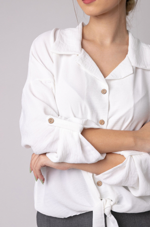 Camasa alba cu nod in talie [1]