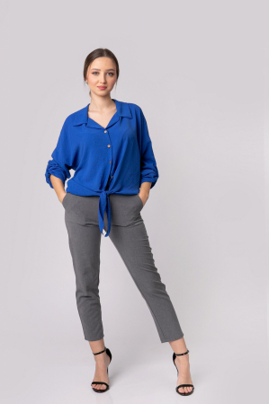 Camasa albastra cu nod in talie [2]