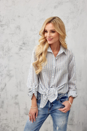 Camasa lejera cu dungi gri [0]