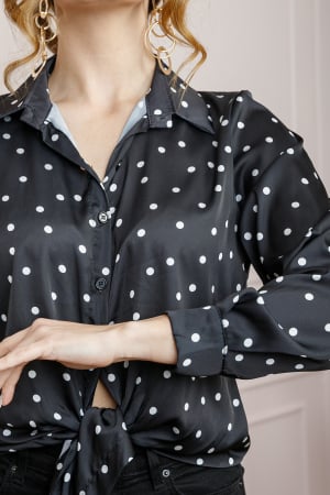 Camasa neagra cu buline albe [1]
