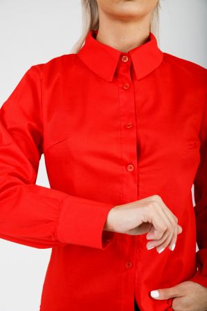 Camasa office rosie cambrata cu nasturi [1]