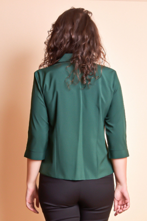 Camasa verde cu pliuri pe rever [6]
