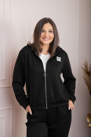 Compleu dama casual-sport negru cu gluga Josie [1]