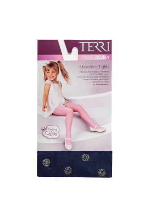 Dres fetite Terri Mimi Navy Buline 40 DEN [3]