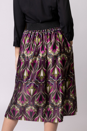 Fusta clos cu imprimeu mandala roz [3]