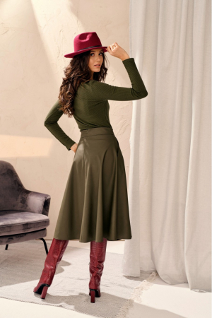 Fusta clos kaki cu lant decorativ [2]