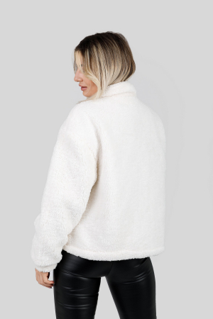 Geaca alba din blanita sintetica [2]