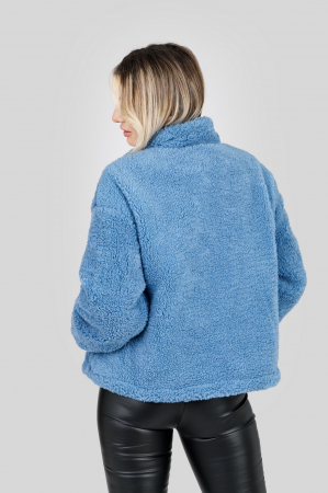 Geaca bleu din blanita sintetica [2]