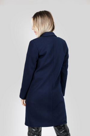 Palton elegant bleumarin cu un nasture [2]