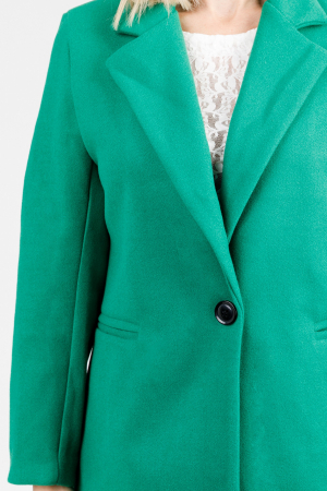 Palton elegant verde cu un nasture [1]