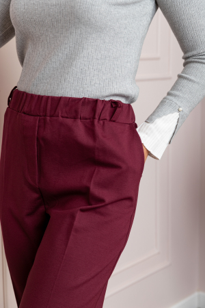 Pantaloni dama grena cu talie elastica Marceline [1]