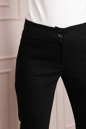 Pantaloni eleganti negri cu buzunare functionale [2]