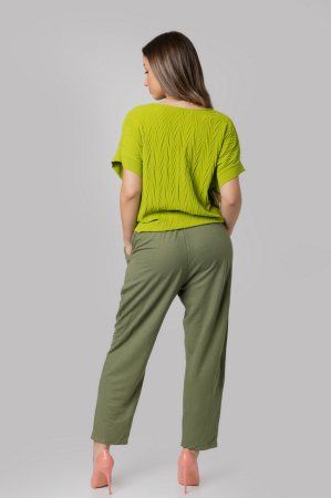 Pantaloni kaki casual cu buzunare [2]